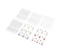 HONITANO 6 feuilles Autocollants de Gemmes pour Visage Autocollants Acryliques Auto Adhésifs pour Fêtes Décorations pour Yeux Front et Visage pour Carnaval Concerts et Halloween