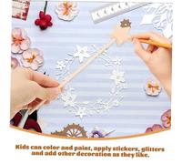 HONITANO 6 pièces Baguettes de Fée Bois à Décorer Baguettes Légères pour Activités DIY Jouets de Fête pour Filles et Cosplay