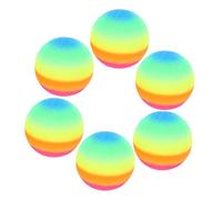 HONITANO 6 pièces Balles Arc Ciel Épaisses PVC Écologique pour Jeux Garçon Fille Intérieur Extérieur Aire de Jeu
