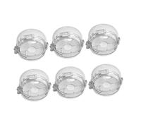HONITANO 6 pièces Couvercles de Boutons Cuisinière Gaz Plastique Protection Sécurité Garçon Fille Verrouillage Anti- Accident Protège Garçon Fille Facile Installation Empêche Fuite Gaz