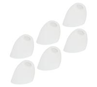 HONITANO 6 Pièces Lot de Abat Jours Plastique Inclinés Forme Cheval Abats Jours Durables Blancs pour Lampe de Plafond et Lustre Protection Poussière et Décoration Intérieure