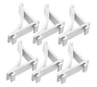 HONITANO 6 Pièces Lot de Clips Étagère Aluminium pour Réfrigérateur et Congélateur Supports Métalliques Durables sans Outils Accessoires de Rangement Polyvalents pour Organiser et Optimiser