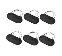 HONITANO 6 pièces Masque de Sommeil Coton pour Camping et Voyage Bandeau Élastique Ajustable Cache Œil Occultant pour Hommes Femmes