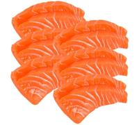 HONITANO 6 pièces Modèle Saumon PVC Décoration Réaliste pour Cuisine Maison Restaurant Vitrine Alimentaire