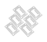 HONITANO 6 pièces Plaque de Gâche Acier Inoxydable Renfort de Verrouillage Plaque de Remplissage pour Cadre de Porte Installation Facile pour Porte Entrée Sécurisée
