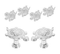 HONITANO 6 Pièces Poignées de Tiroir Tortue Vintage Alliage de Zinc Boutons Décoratifs pour Meubles de Cuisine et Salle de Bain Poignées Animales Ergonomiques pour Commode et Armoire