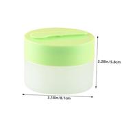 HONITANO 6 Pièces Refillable Plastic Cosmetic Jars With Magnetic Spoon And Replaceable Inner Container Travel Storage Bottles For Face Lotion And Eye