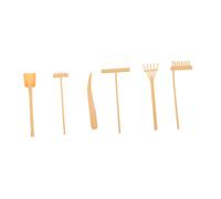 HONITANO 6 pièces Set de Mini Râteaux Zen pour Sable Outils de Lissage et Décoratifs Légers Jouets de Peinture de Sable pour Bureau et Garçon Fille