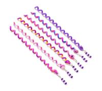 HONITANO 6pcs Agrafes pour Cheveux Bébé Fille en Argile Polymère, Accessoires Coiffure DIY pour Tresses, Pince à Cheveux pour Petites Filles, Couleur Pourpre