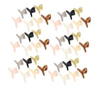 HONITANO 70 Pièces Mini Transparent Hair Claw Clips Non-slip Tiny Plastic Jaw Clips For Thin Hair With Strong Hold Candy Shades For Styling And Bang Management