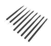 HONITANO 8 Pcs Pinceaux Nail Art Fin Noir Bois pour Détails Gel Ongles et Dessins Élégants