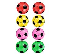 HONITANO 8 pièces Ballon de Football Gonflable Plastique de Soccer Coloré pour Garçon Fille Jeux Intérieur Extérieur et Résistant Couleur Aléatoire Couleur Aléatoire