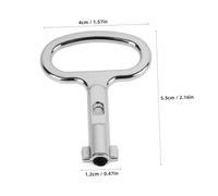 HONITANO 8 pièces Clé Triangle pour Coffret Électrique Multifonction Aluminium Lot de Compactes et Durables pour Boîtes de Distribution Vannes et Armoires