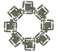 HONITANO 8 Pièces Clip Rotatif pour Tuyau Hydratation Dosseret Lot de Pinces Légères pour Fixation Tuyau Eau Camping Randonnée Maintien Ferme pour Poche Eau Dos Hydratation