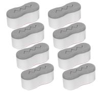 HONITANO 8 Pièces Lot de 8 Coussinets Adhésifs pour Siège de Toilette, Butées Amortisseurs Silencieuses Compatibles Abattants Standard, Rehausseurs Isolants pour Bidet, Protections Solide