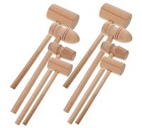 HONITANO 8 pièces Martellets Bois Multifonctions Mini Marteaux Bois pour Garçon Fille Marteau à Viande Compact et pour Cuisine et Pâtisserie
