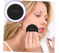 HONITANO 8 pièces Puff de Maquillage Ultra Fin PU Doux Rond pour Visage Femmes Outil Cosmétique Remplaçable