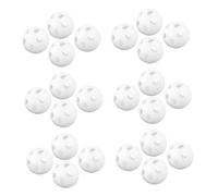 HONITANO 80 Pièces Billes Blanches à Grelot pour Jouets Garçon Fille Inserts Plastique Sûrs pour Bricolage Accessoires de Remplacement pour Hochets et Jouets Éveil