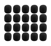 HONITANO 80 Pièces Housse Microphone Mousse Noire Bonnette Anti-vent pour Micro Casque Lavalier Bruit Haute Densité Confortable et Lavable