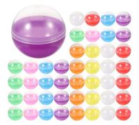 HONITANO 80pièces Capsules Rondes Transparentes Colorées Pvc Solides Et Vides Pour Distributeur Automatique Contenant Remplissable Pour Jouets Garçon Fille Bricolage Diy Et Recharges Gumbal