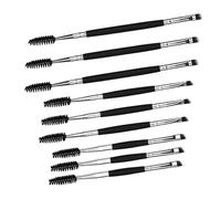HONITANO 9pièces Brosse à Sourcils Double Embout pour Maquillage avec Pinceau Biseauté et Applicateur Précis pour Dessiner Remplir et Structurer les Sourcils
