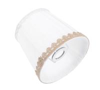 HONITANO Abat Jour Tissu Blanc pour Lampe Suspendue et Murale Protection Décorative pour Lampe à Vis pour Salon Chambre et Bureau