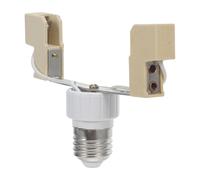 HONITANO Adaptateur de douille E27 vers R7S : Douille de lampe E27 vers R7S en céramique, convertisseur pour ampoule halogène, 118 mm