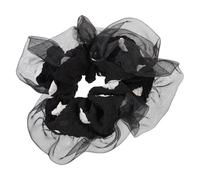 HONITANO Anneau de Cheveux Vintage Organza à Pois Élastique pour Queue de Cheval Femme Accessoire de Coiffure Élégant et Polyvalent pour Filles