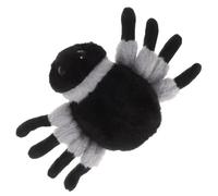 HONITANO Araignée en Peluche Noire Farcie, Décoratif pour Canapé et Chambre, Peluche Halloween en Coton PP Couleur Gris Lavande, Coussin Araignée Doux pour Décoration Intérieure, Présent