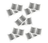 HONITANO Autocollants Eye-liner Noir Lot De 80 Paires Imperméables 42 x 4 Mm Maquillage Des Yeux Réutilisables Pour Fêtes Et Spectacles