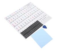 HONITANO Autocollants Notes Piano Amovibles Touches Étiquettes Colorées Clavier Électronique pour Débutants Guide Apprentissage Facile sans Résidu Protection Transparente Clavier Clés