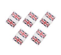 HONITANO Autocollants Visage Drapeau National Royaume- Lot 5 Pièces Étanches Tatouages Temporaires Football Fans Décorations Patriotiques Euro Football pour Supporters