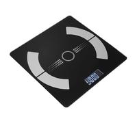 HONITANO Balance Connectée Poids Corporel Précise avec Écran Verre Noir USB Rechargeable pour Maison Salle de Bain Suivi Santé Body Weighing Scale