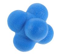 HONITANO Balle D’entraînement Hexagonale 7,6 Cm Bleue pour Agilité et Coordination Réflexe, Balle de Réaction Sportive Polyvalente pour Tennis, Football et Entraînement de Vitesse,