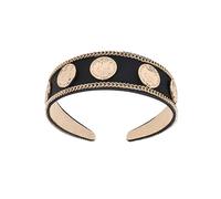 HONITANO Bandeau Large Tissu Satiné Accessoire Élégant Et Fashion Pour Cheveux Noir