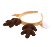HONITANO Bandeau Noël Cerf Antlers Réaliste Doux Accessoire Déguisement Adulte Garçon Fille Fête Photographie