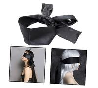 HONITANO Bandeau Satin pour Yeux Masque de Sommeil Doux Accessoire pour Maison et Voyages Noir