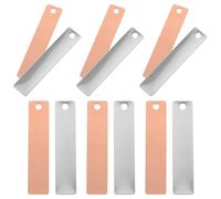 HONITANO Bandes Électrode Cuivre et Zinc pour Pile à Fruits - 6 Paires Matériaux Électrode pour Expériences Scientifiques Éducatives Kit Pédagogique pour Classe et Apprentissage Pratique