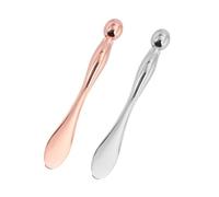 HONITANO Bâtonnet de Massage Yeux en Alliage de Zinc Applicateur Double Usage pour Crème Visage et Contour des Yeux Lot de 2 Pièces Accessoire Soin Beauté Femme Pratique et Compact