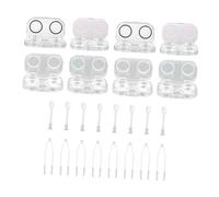 HONITANO Boîte à Lentilles Transparente Étanche avec Joint Hermétique pour Lentilles de Contact Rangement Pratique et Portable pour Soins et Stockage Sécurisé