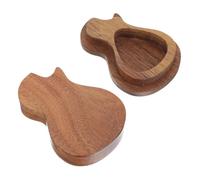 HONITANO Boîte à Médiators Bois Durable pour Guitare Basse et Ukulélé Rangement Pratique et Portable pour Accessoires de Musique Cadeau pour Musiciens Rock et Hommes
