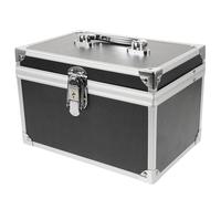 HONITANO Boîte à Outils Portable en Alliage d'Aluminium Petite Taille 24X16X16 CM Intérieur Étanche Poignée Intégrée Rangement Multi-Niveaux pour Outils de Pédicure et Esthétique