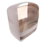 HONITANO Boîte de Rangement pour Cosmétiques Transparent Organisateur de Maquillage Couvercle 1 Pièce en Plastique pour Salle de Bain et Coiffeuse