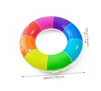 HONITANO Bouée Piscine Gonflable Motif Arc Ciel Anneau Natation Sûr et Pratique pour Adultes et Garçon Fille Accessoire de Sport Aquatique