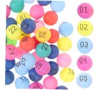 HONITANO Boules de Loterie Colorées Numérotées Balle de Jeu sans Couture et Compacte pour Tirage Au Sort et Fêtes à