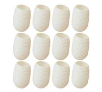 HONITANO Boules Nettoyantes Visage Soie Naturel - 20 Pièces - Exfoliation Douce sans Irritation - Soin Visage Peau Sensible - Nettoyage en Profondeur et Élimination des Points Noirs