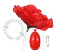 HONITANO Broche Fleur en Plastique Forme Rose Pulvérisation D'eau Réaliste, Trompeur Chic pour Fêtes et Usage Quotidien Couleur Aléatoire