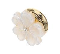 HONITANO Broches et pins pour femme, broche fleur en coquillage naturel avec matériau robuste, idéale pour festivals et port quotidien chapeaux et écharpes