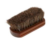 HONITANO Brosse à Barbe en CRIN de Cheval Taille Standard pour Homme Nettoyage Poils Cassés Usage Quotidien Salon Barbier Manche Bois Naturel