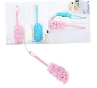 HONITANO Brosse De Bain Longue Colorée Éponge Exfoliante Douce Pour De Bain Rose